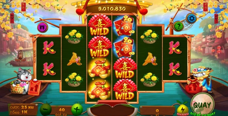 Nổ hũ Sắc xuân chợ tết có Jackpot cực lớn tại Five88 com